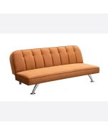 Brighton 3 Seater Velvet Sofabed - Orange