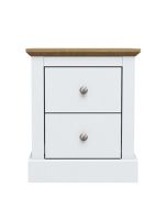 Devon 2 Drawers Beside Table - White