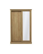 Devon 2 Door Sliding Mirror Wardrobe - Oak