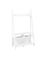 Tiva Ladder Style Tv Stand Unit with 3 Shelves - White
