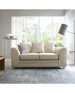 NIOMI Velvet 2 Seater Scatterback Sofa - Cream