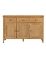 Cotswold Simple Design 3 Doors and Drawers Sideboard - Oak