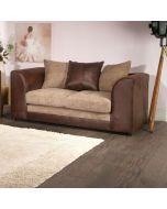 Benson 2 Seater Sofa - Brown and Beige