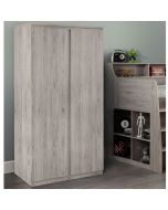 Jupiter Contemporary Design 2 Door Wardrobe - Grey and Oak