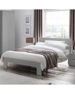 Manhattan Modern Design Double Size Bed - Grey
