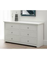 White Chest of Drawers - RAMSGATE Large Chest  6 Drawers  Double Chest