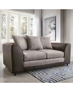 Linacre 2 Seater Sofa - Brown and Beige