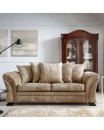 Lloyd Crushed Chenille 3 Seater - Brown