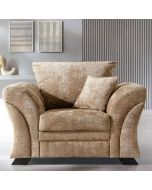 Lloyd Crushed Chenille Armchair -Brown
