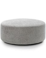 Zazzles Smart Linen Large Swivel Footstool - Light Grey