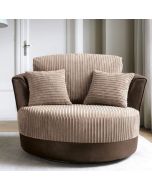 Nathaniel Swivel Chair - Brown