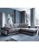 Eritrea Corner Sofa - Rigth Arm Black and Charcoal