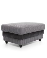 Eritrea Footstool - Black and Charcoal