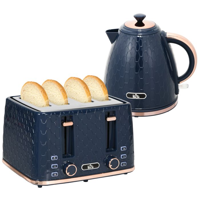 Scott Kettle and Toaster Set Fast Boil Jug Kettle with Auto Shut Off - Blue
