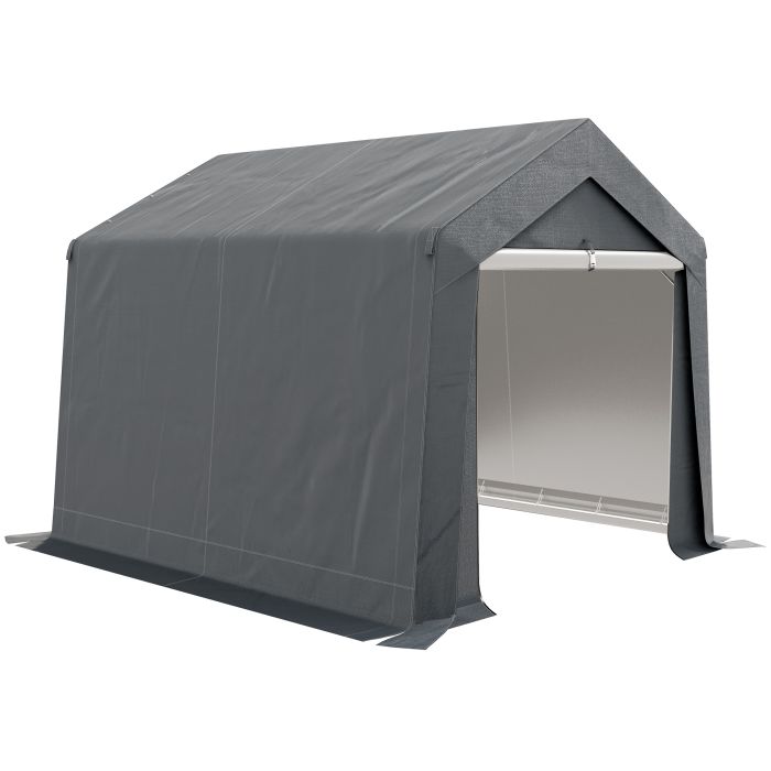 3 x 3(m) Waterproof Portable Shed, Garden Storage Tent with Ventilation Window, for Bike, Motorbike, Garden Tools