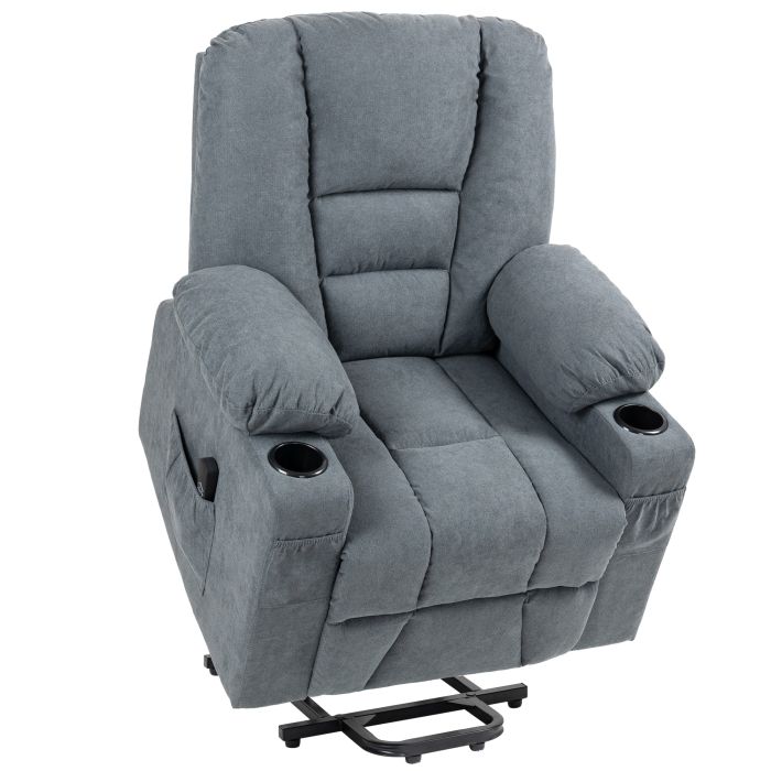 Scott Oversized Lift Chair with Remote Control for Living Room - Grey