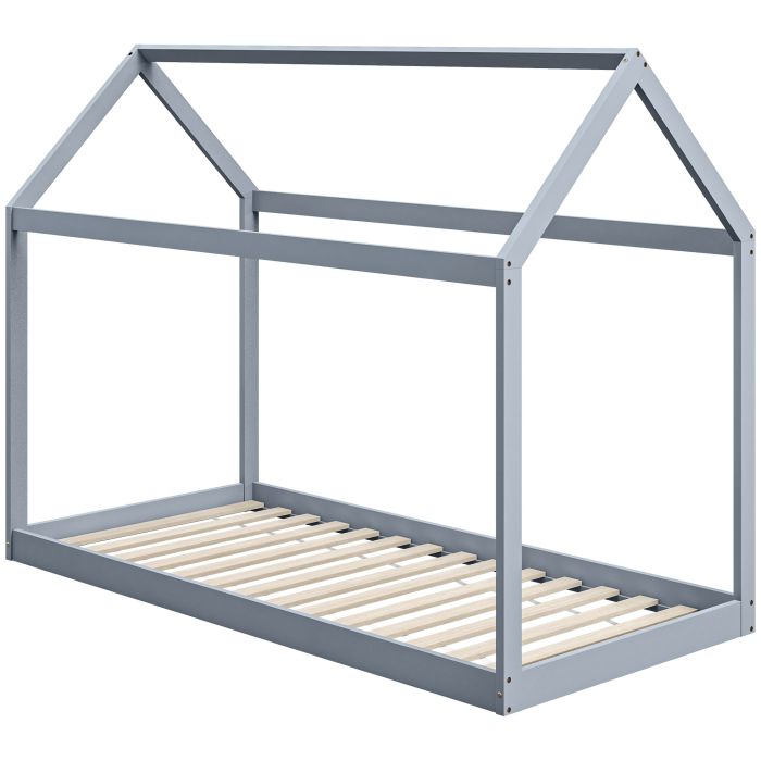 Scott Single Bed Frame House Scandinavian Style - Grey