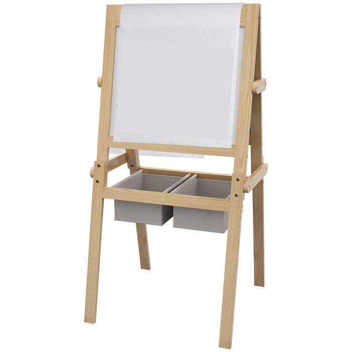 Kinsey Kids Easel with Paper Roll and Storage Baskets - Green