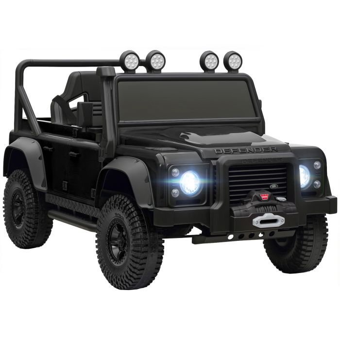 AIVAGO Kids Ride On Car Remote Control Music Horn 4 Spring Suspension - Black