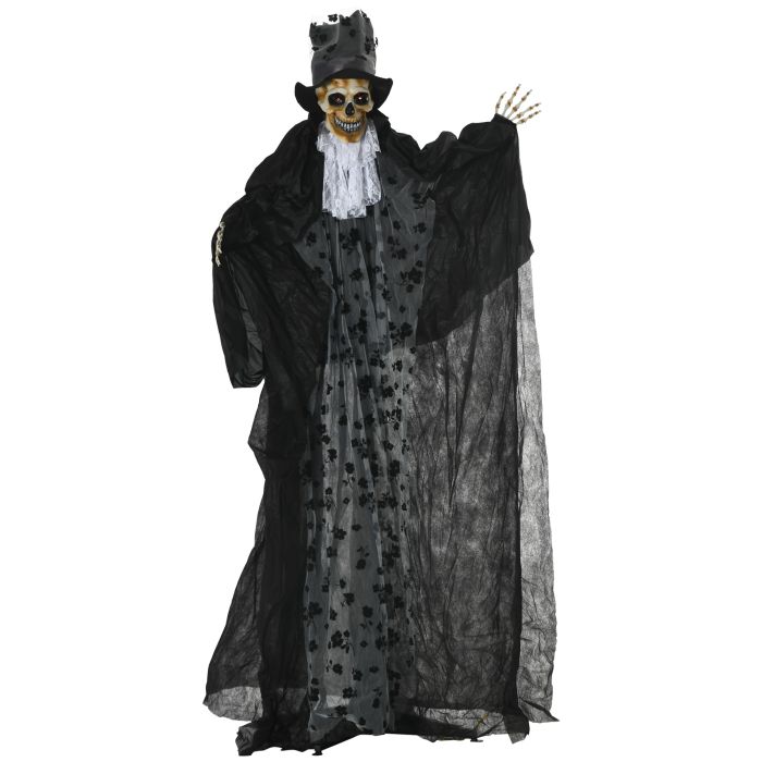 Halloween Ghost Decoration Polyester Animated Bridegroom Prop - Black