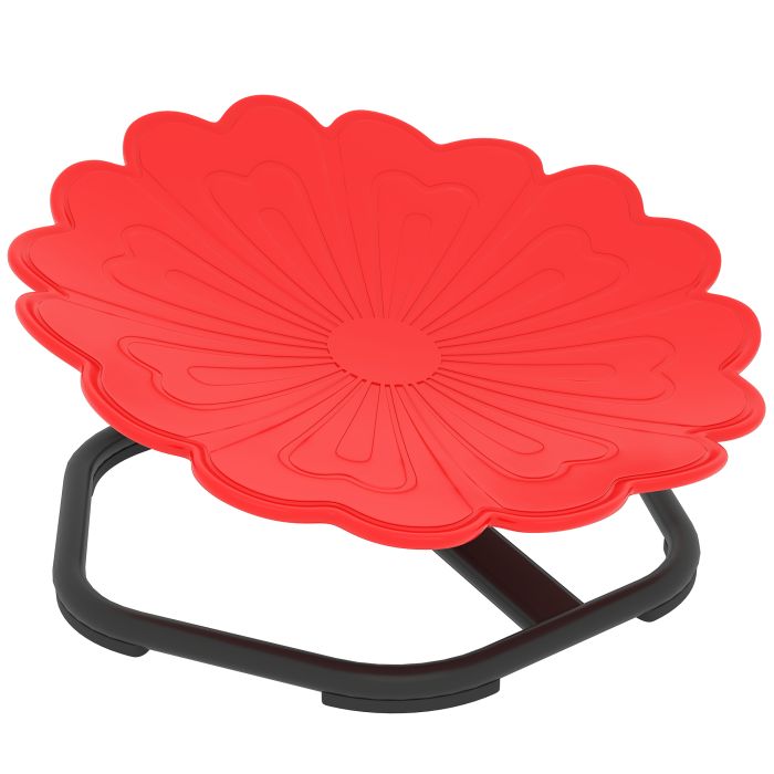 AIVAGO Flower Shaped Sensory Spinning Chair Non Slip Base Balance Coordination - Red