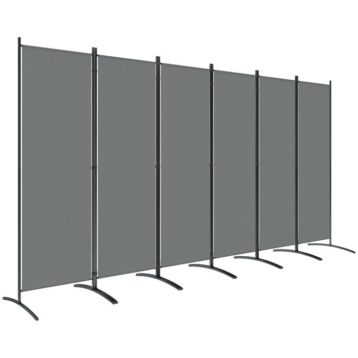 BRYSTHELLE Foldable Freestanding 6 Fence Panel Folding Garden Privacy Screen