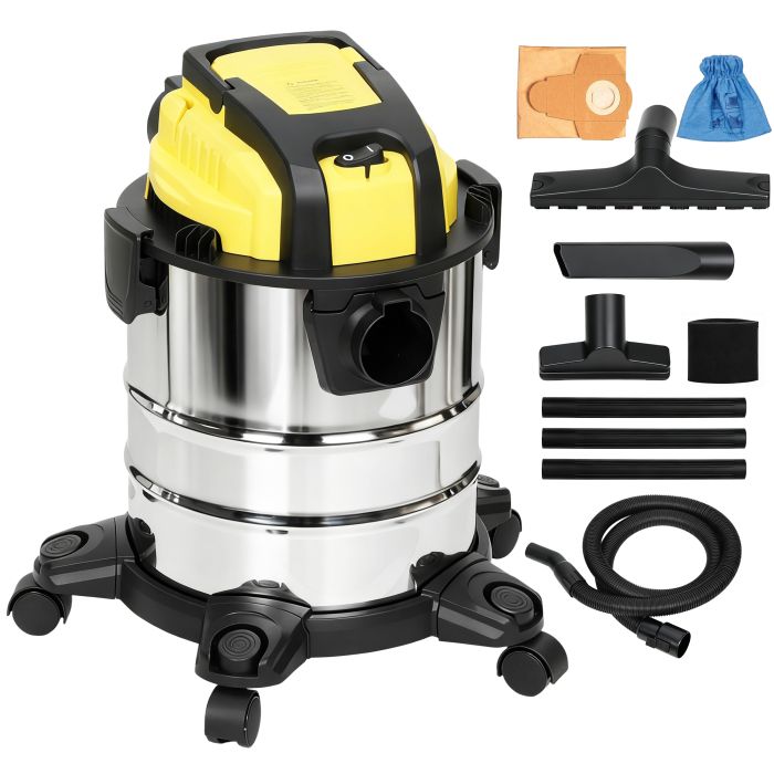 HARCOURT 20L Wet and Dry Vacuum Cleaner 1200W - Silver