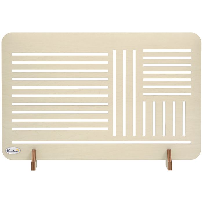 TORLAND Freestanding Pet Gate for Small Dogs - Natural
