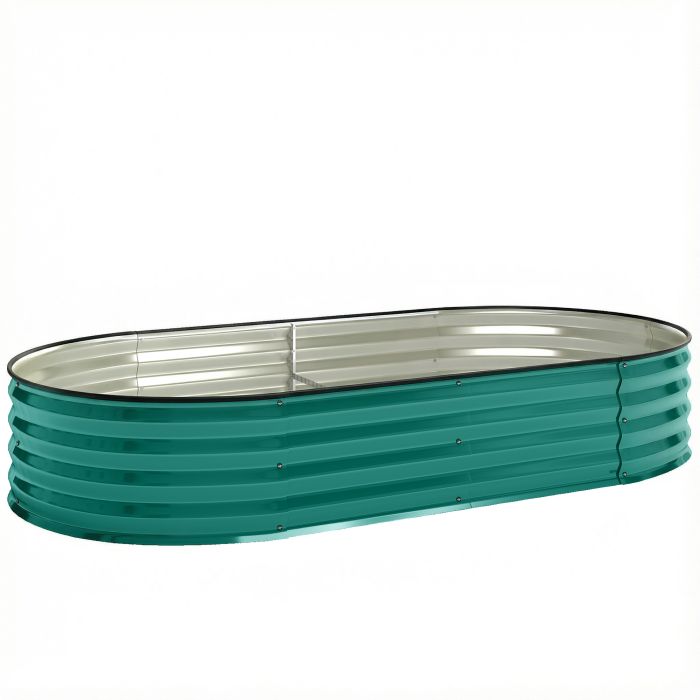 ELDTON Light Green Steel Garden Raised Bed Planter - 90cm