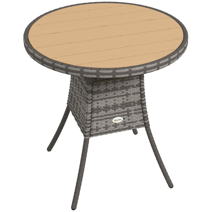 Marton Natural PE Rattan Garden Table - 70cm
