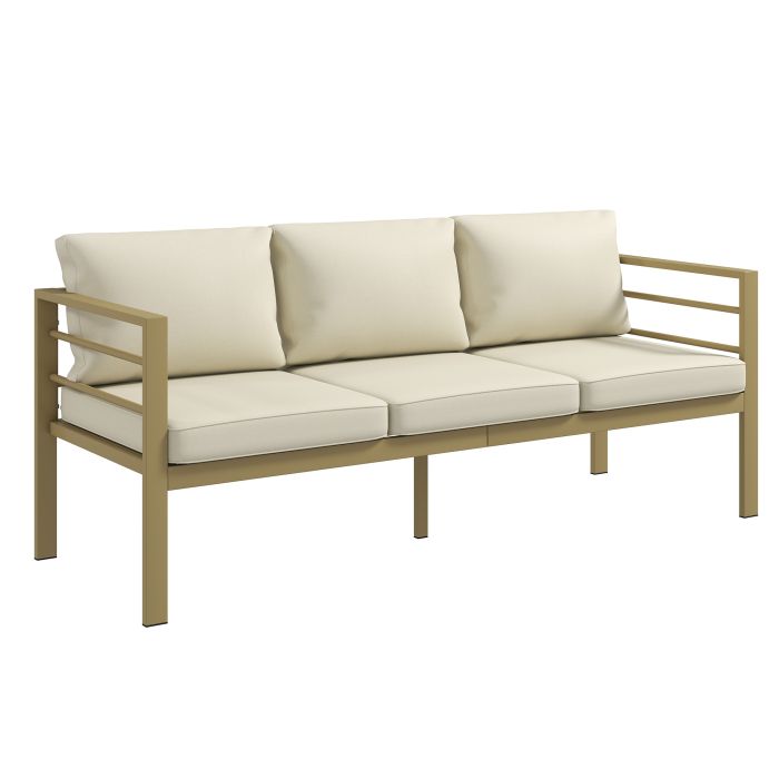 Winmore Aluminium Garden 3 Seater Sofa - White
