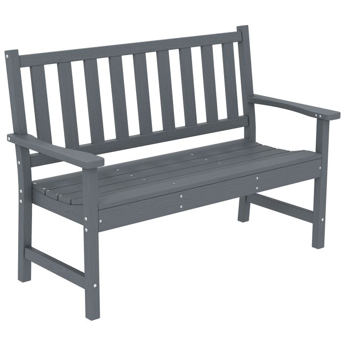 Greon Grey HDPE Bench - 130cm