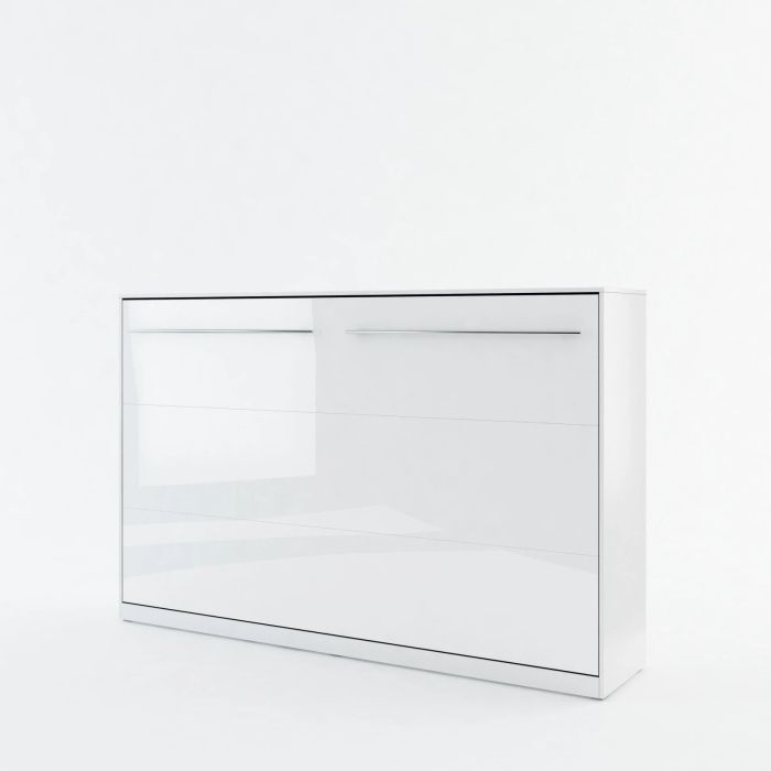 ArtNest Horizontal Wall Bed 120cm - White Gloss