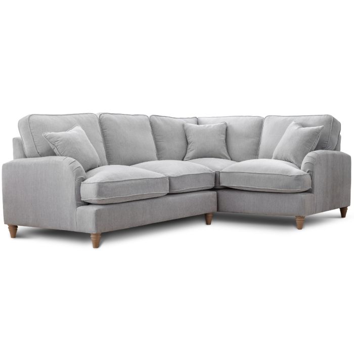 Corner Sofa - COCOON Fabric 4 Seater Left Hand Facing - Ice
