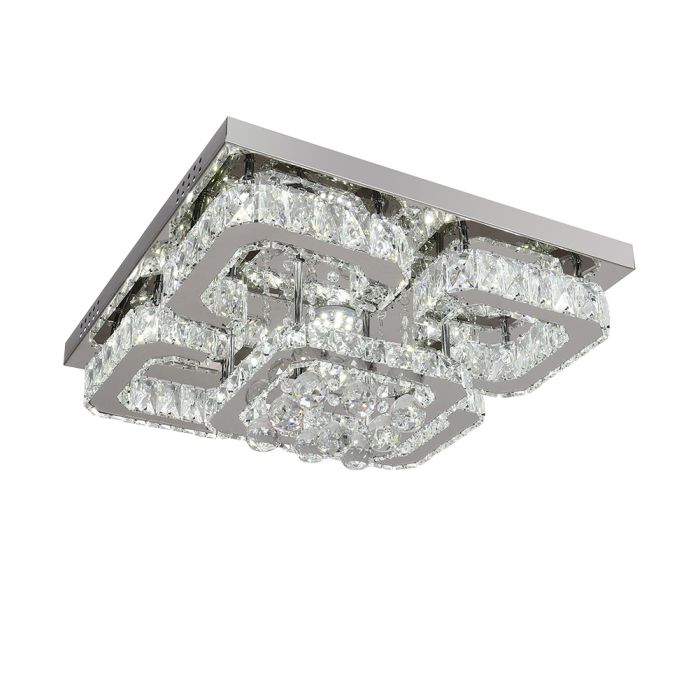 Modern Fancy Crystal LED Flush Mount Ceiling Light Fixture