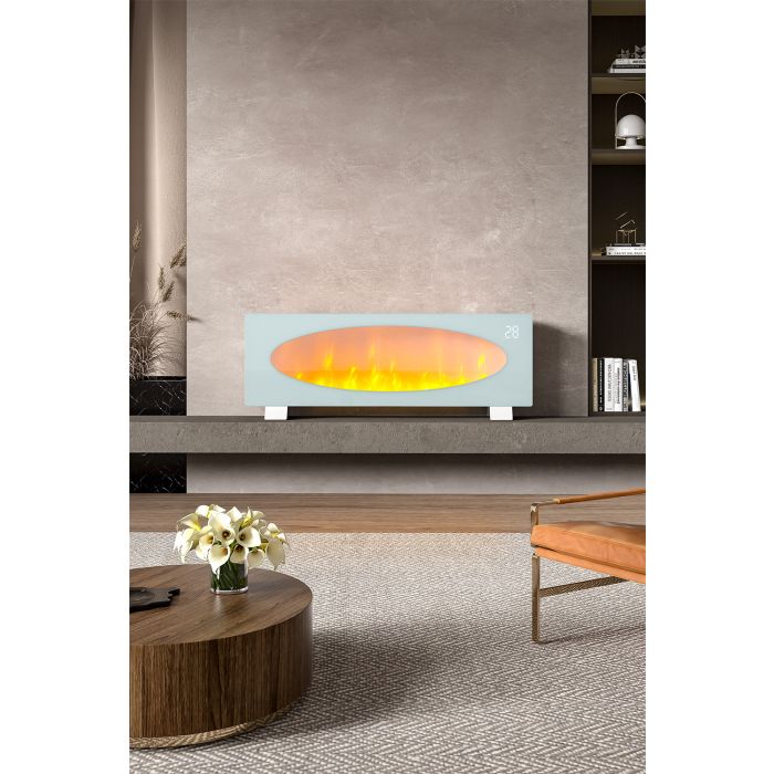 42-Inch Glass Freestanding Electric Fireplace