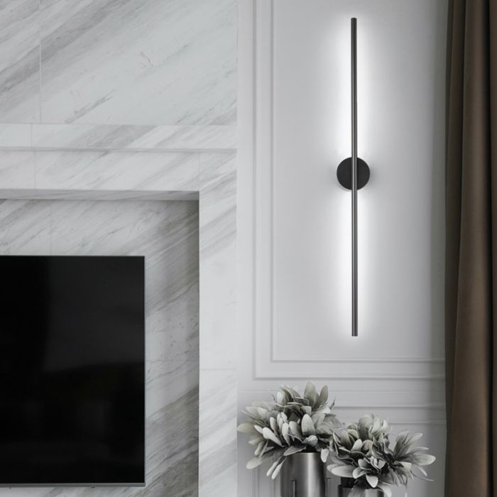 10W Black LED Linear Wall Sconce