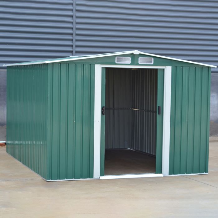 Large Metal Garden Tool Storage Shed