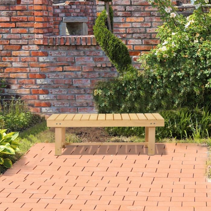2 Seater Outdoor Garden Bench - Fir Wood