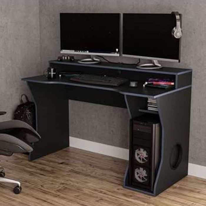 Ergonomic Enzo Gaming Computer Desk - Black