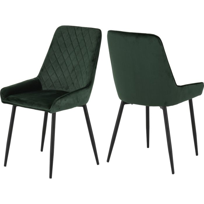 Avery Chair (Box of 2) - Emerald Green Velvet