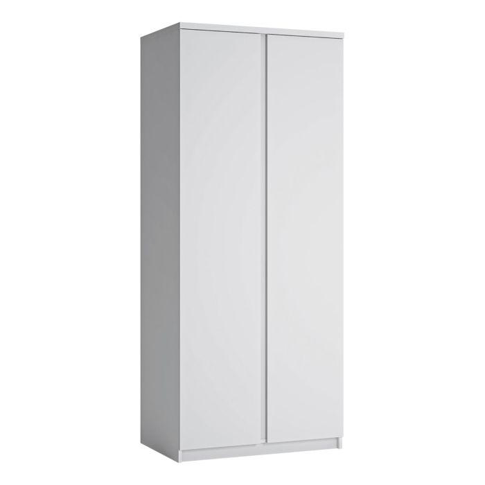 Fribo White Fribo 2 Door wardrobe in White - Alpine White