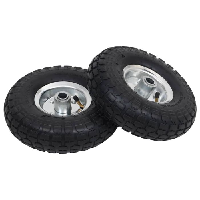 Sack Truck Wheels 2 Pcs Rubber 4.10/3.50-4 260x83