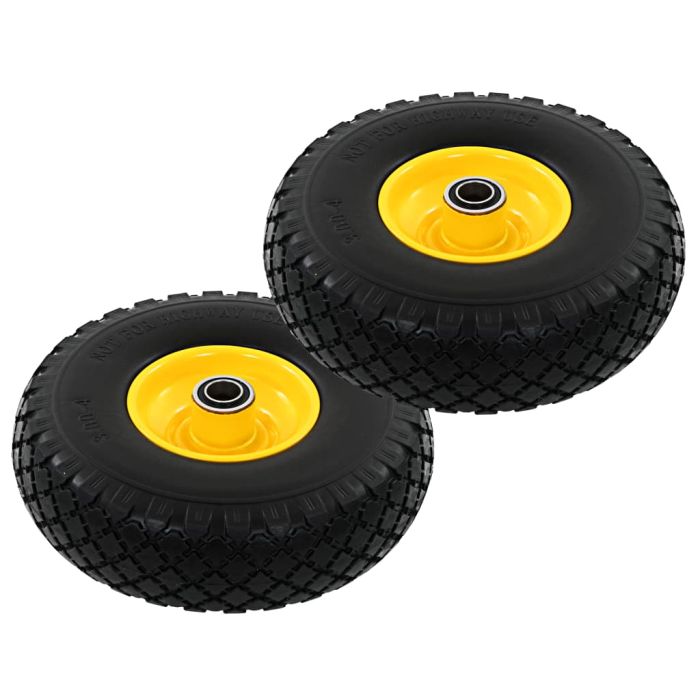 Sack Truck Wheels 2 Pcs Solid PU 3.00-4 260x85