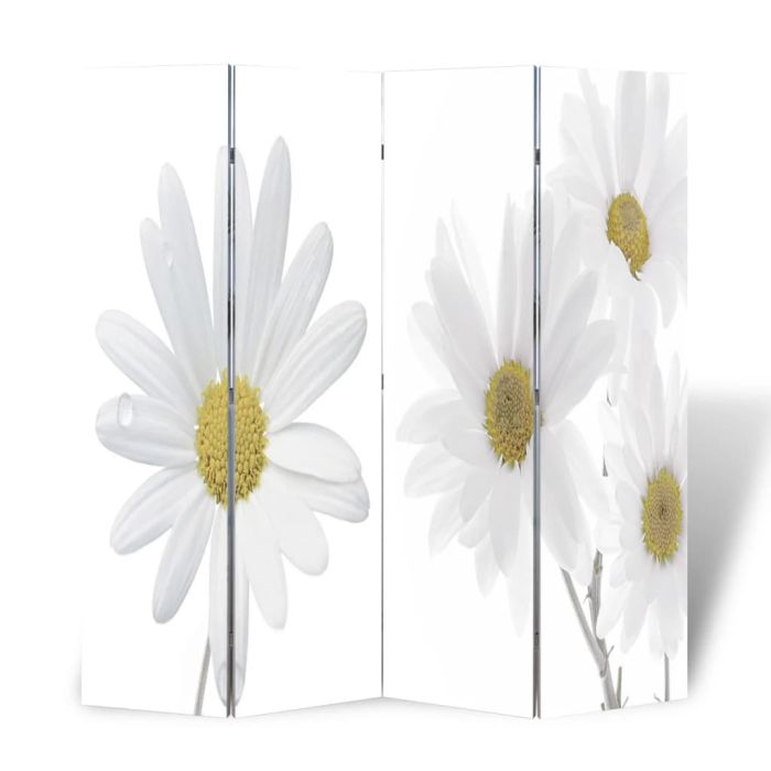 Folding Room Divider 160x170 cm Flower