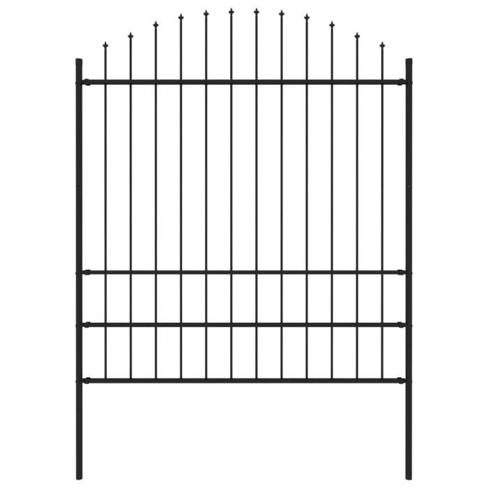 Garden Fence with Spear Top Steel