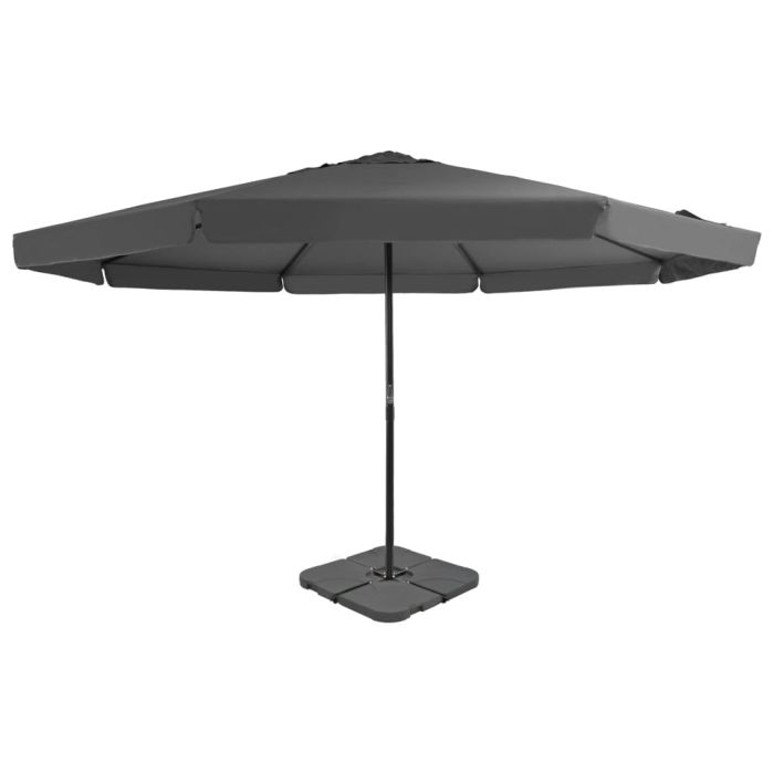 MESLOFT Garden Parasol with Portable Base Anthracite
