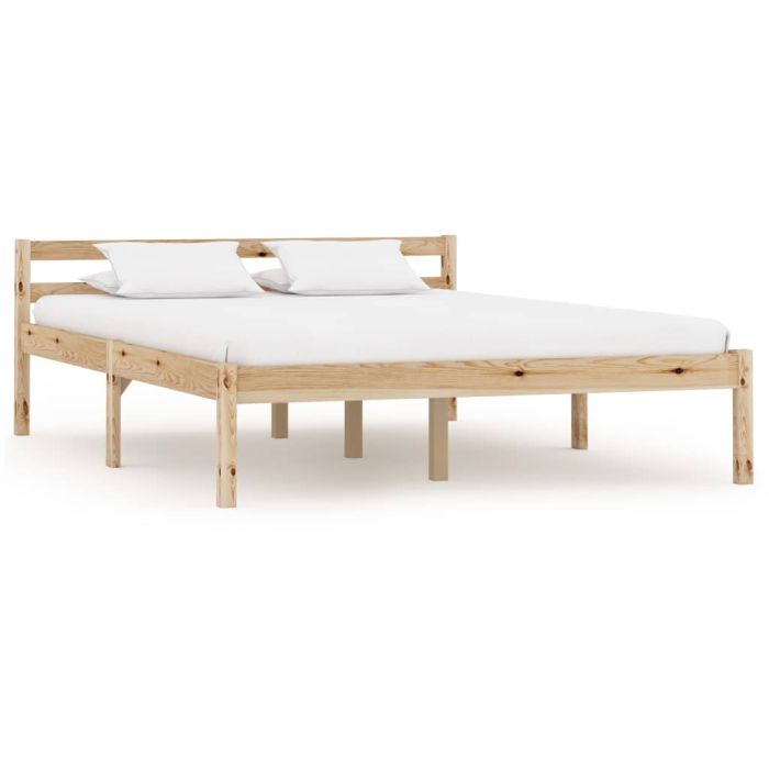 Bed Frame Solid Pine Wood 120x200 cm