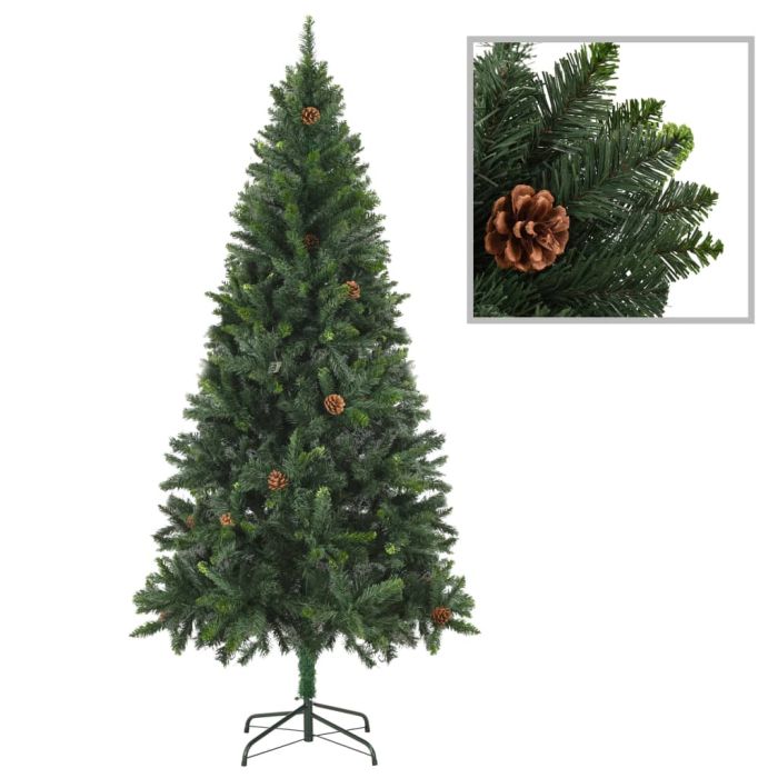 Briet Artificial Christmas Tree Pine Cones Green 180cm