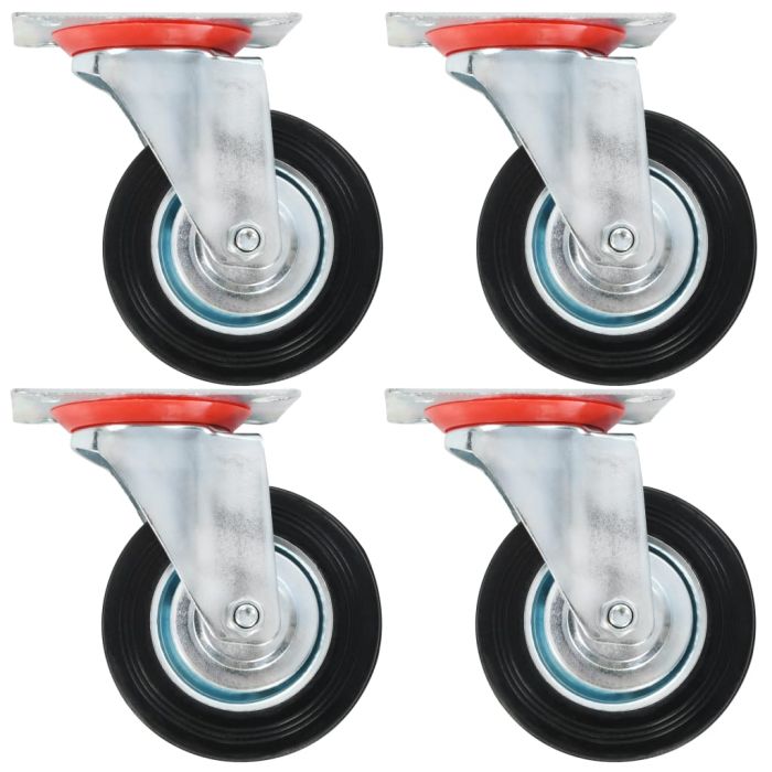 12 pcs Swivel Casters 100 mm